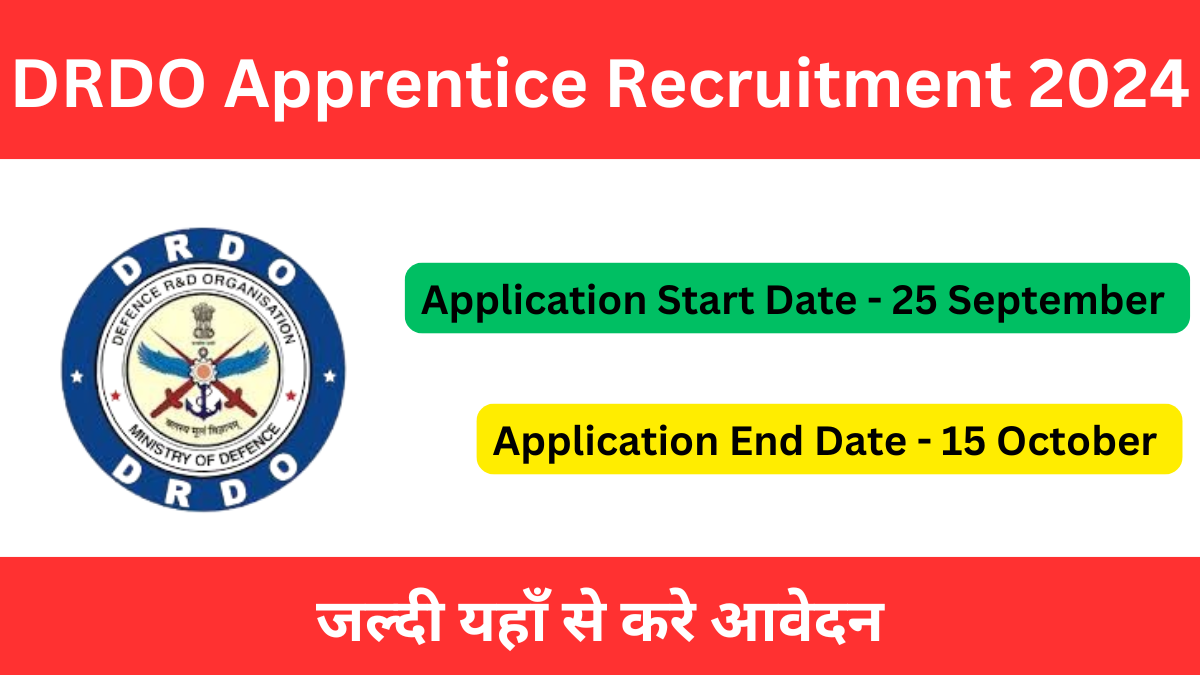 DRDO Apprentice Recruitment 2024